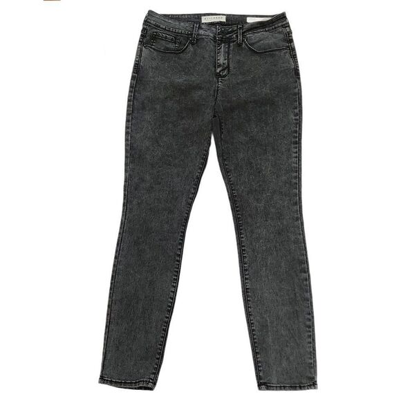 Bullhead Denim Jeggings Womens 11 Black Mid Rise Stretch Charcoal Wash - Picture 1 of 7